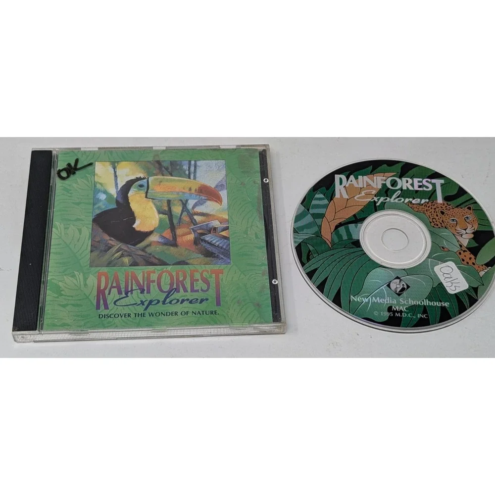 Rainforest Explorer Kids Game Software Apple‎ Macintosh Vintage 90s 1995 Mac